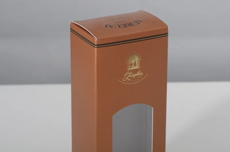 Whisky-Verpackung „Aureum“ für die Brennerei Ziegler